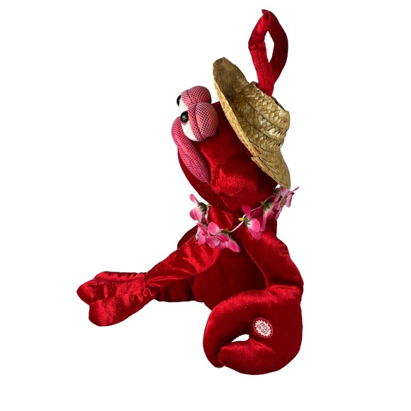 Vintage Lobster Caribbean Island Vacation Animated Singing Dancing DanDee Plush - Picture 4 of 15